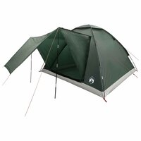 Kamperen tent 4-persoons Legergroen Polyester en staal 2