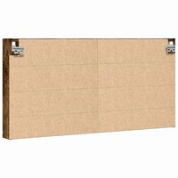 Vitrinekast 100x8,5x50 cm bewerkt hout gerookt eikenkleurig 6
