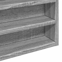 Vitrinekast 60x8,5x58 cm bewerkt hout grijs sonoma eikenkleur 7