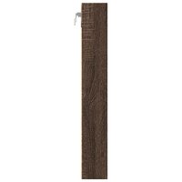 Vitrinekast 60x8,5x58 cm bewerkt hout bruin eikenkleurig 5