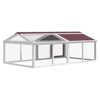 Dierenren 200x112,5x74 cm massief grenenhout mokkakleurig 6