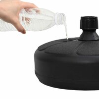 Parasolvoet gevuld met zand/water 15 L zwart  9