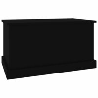 Opbergbox 70x40x38 cm bewerkt hout zwart 4