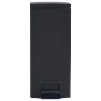 Pedaalemmer met anti-vingerafdruk 30 L RVS zwart 3