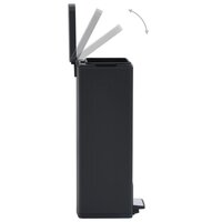 Pedaalemmer met anti-vingerafdruk 30 L RVS zwart 6
