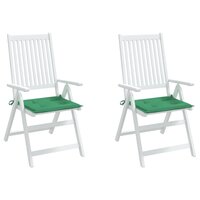 Tuinstoelkussens 2 st 50x50x4 cm oxford stof groen 4