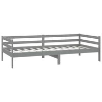 Slaapbank massief grenenhout grijs 90x200 cm 5