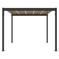 Tuinpaviljoen 3x3 m aluminium antracietkleurig 3