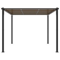 Tuinpaviljoen 3x3 m aluminium antracietkleurig 4
