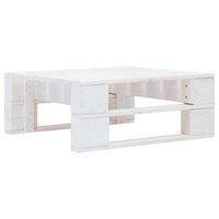 Tuinhocker pallet ge&amp;iuml;mpregneerd grenenhout wit 2