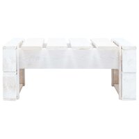 Tuinhocker pallet ge&amp;iuml;mpregneerd grenenhout wit 4