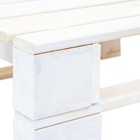 Tuinhocker pallet ge&amp;iuml;mpregneerd grenenhout wit 5