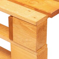 Tuinhocker pallet honingbruin ge&amp;iuml;mpregneerd grenenhout 5