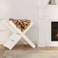 Houtblokhouder 47x39,5x48 cm massief grenenhout wit 3