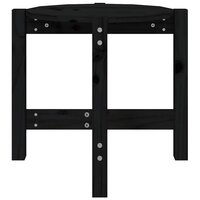 Salontafel &amp;Oslash; 52,5x45 cm massief grenenhout zwart 5