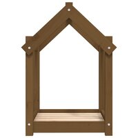 Hondenmand 61x50x70 cm massief grenenhout honingbruin 6