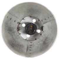 Bureaulamp industrieel rond E27 58x18x90 cm zilverkleurig 5