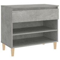 Schoenenkast 70x36x60 cm bewerkt hout betongrijs 2
