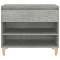 Schoenenkast 70x36x60 cm bewerkt hout betongrijs 6