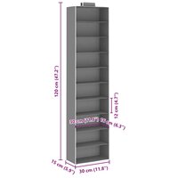 Kledingorganisers hangend 2 st met 10 schappen stof 9