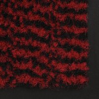 Droogloopmat rechthoekig getuft 80x120 cm rood 4