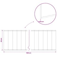 Gazonrand 5 m x 30 cm Gegalvaniseerd staal zilver 7