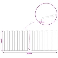 Gazonrand 10 m x 20 cm Gegalvaniseerd staal zilver 7