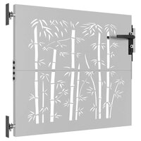 Poort 85x100 cm bamboe-ontwerp cortenstaal 7