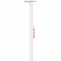 Plantenstaken 30 st 150 cm staal groen 5