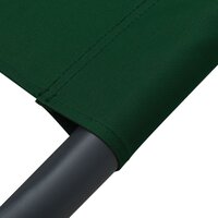 Loungebed met luifel en kussen groen 6