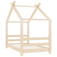 Kinderbedframe massief grenenhout 70x140 cm 2