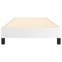 Boxspring bed kunstleer wit 80x200 cm 5
