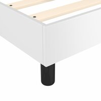 Boxspring bed kunstleer wit 90x200 cm 7