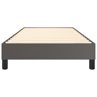 Boxspring bed kunstleer grijs 100x200 cm 5