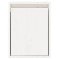Wandkast 30x30x40 cm massief grenenhout wit 4