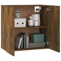 Wandkast 60x31x60 cm bewerkt hout gerookt eikenkleurig 7