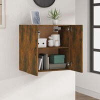 Wandkast 60x31x60 cm bewerkt hout gerookt eikenkleurig 8