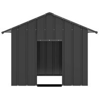 Hondenhok met dak 131x101x102 cm gegalvaniseerd staal 3