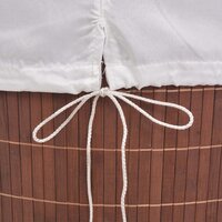 Wasmand ovaal bamboe bruin 6