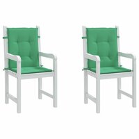 Tuinstoelkussens lage rug 2 st 100x50x3 cm oxford stof groen 4