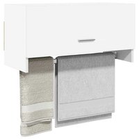 Kledingkast 70x32,5x35 cm bewerkt hout wit 3