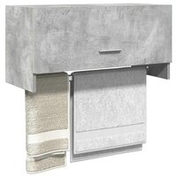 Kledingkast 70x32,5x35 cm bewerkt hout betongrijs 3