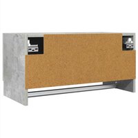 Kledingkast 70x32,5x35 cm bewerkt hout betongrijs 6