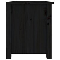 Schoenenbank 70x38x45,5 cm massief grenenhout zwart 4