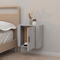 Nachtkastje wandgemonteerd 50x30x47 cm grijs sonoma eikenkleur 3