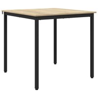 Eettafels 80 x 80 x 75 cm METAAL Vierkant 2