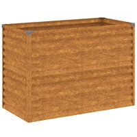 Verhoogde tuinbak 100x50x69 cm cortenstaal 2