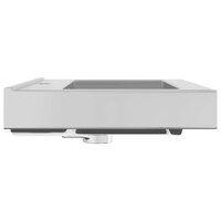 Wastafel met overloop 60x46x16 cm keramiek zilverkleurig 5