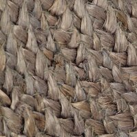 Vloerkleed handgemaakt rond 90 cm jute grijs 5