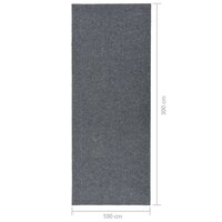 Droogloopmat 100x300 cm grijs 7
